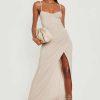 Maxi Dresses * | Strappy Wrap Front Slinky Maxi Dress