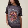 Graphic T-Shirts * | Cotton On Women The Oversized Rolling Stones Tee