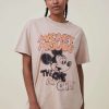 Graphic T-Shirts * | Cotton On Women Mickey Oversized Fit Lcn Graphic Tee