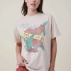 Graphic T-Shirts * | Cotton On Women The Oversized Graphic License Tee