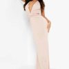 Maxi Dresses * | Slinky Plunge Wrap Waist Maxi Dress