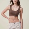 Tanks & Camis * | Cotton On Women Frankie Crop Henley Tank