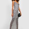 Maxi Dresses * | Tall Swirl Mesh Cowl Neck Maxi Dress