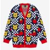 Cardigans * | Disney Winnie The Pooh Fruits Checkered Women'S Cardigan Boxlunch Exclusive