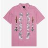 Button-Up Tops * | Disney Mulan Traditional Portrait Woven Women'S Button-Up Boxlunch Exclusive