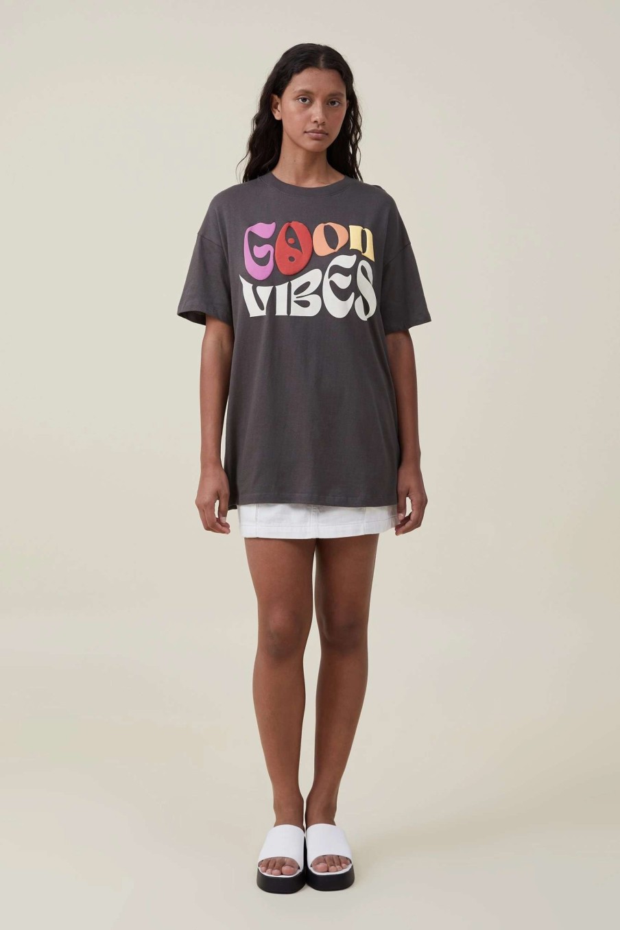 Graphic T-Shirts * | Cotton On Women The Oversized Graphic Tee