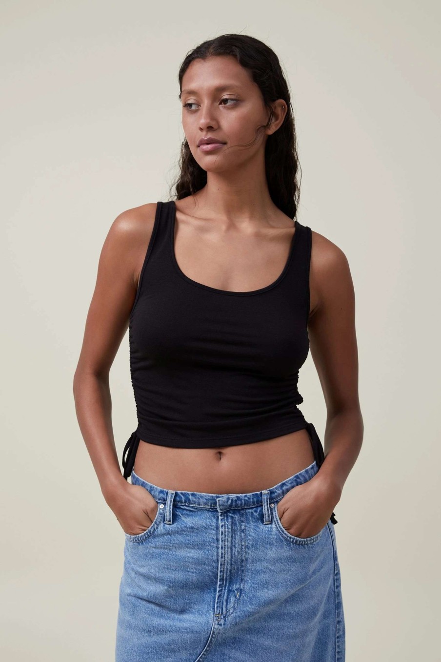 Tanks & Camis * | Cotton On Women Christie Rouched Side Tank