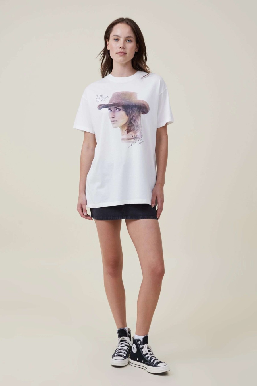 Graphic T-Shirts * | Cotton On Women The Oversized Graphic License Tee