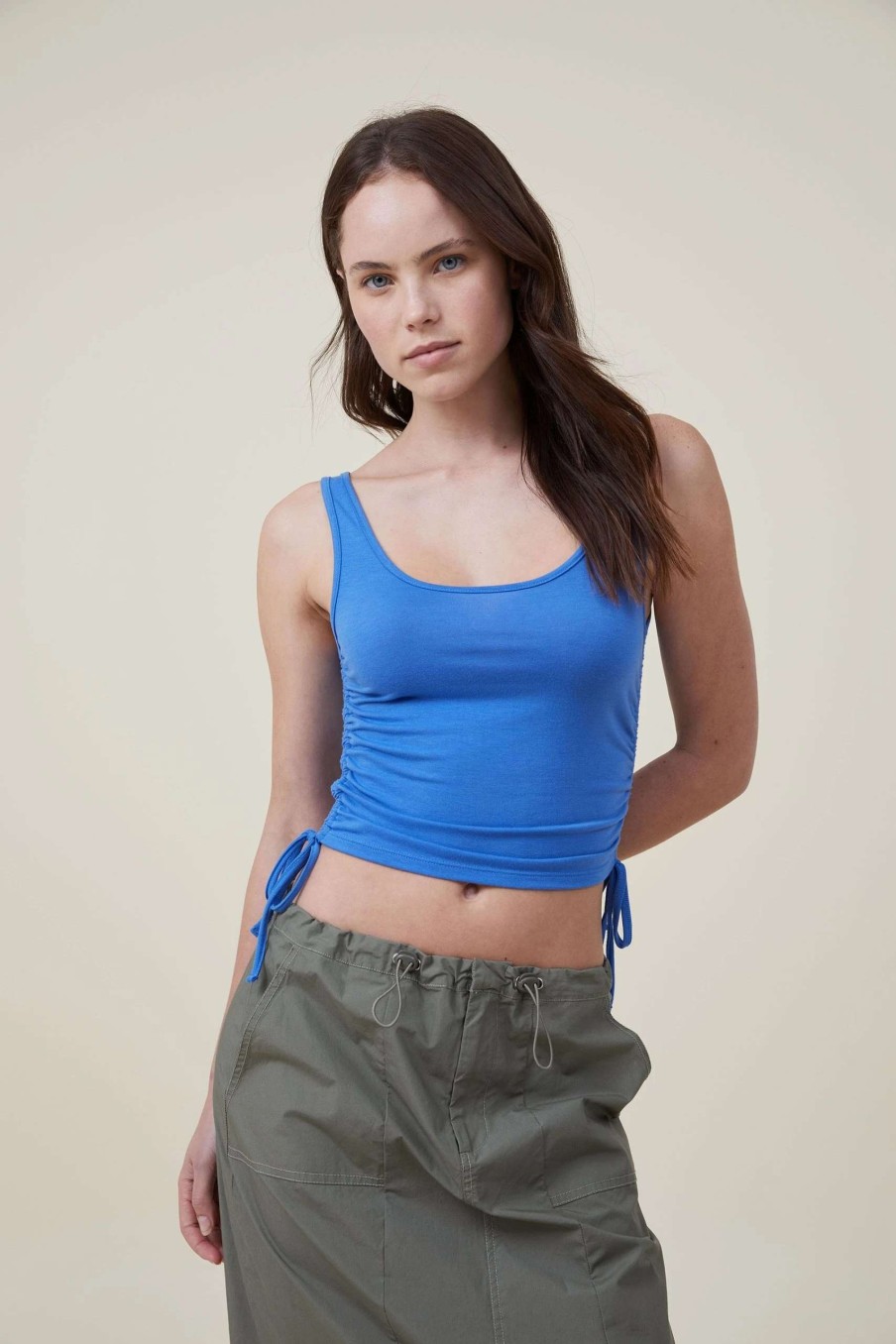 Tanks & Camis * | Cotton On Women Christie Rouched Side Tank