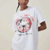 Graphic T-Shirts * | Cotton On Women Mickey Oversized Fit Lcn Graphic Tee