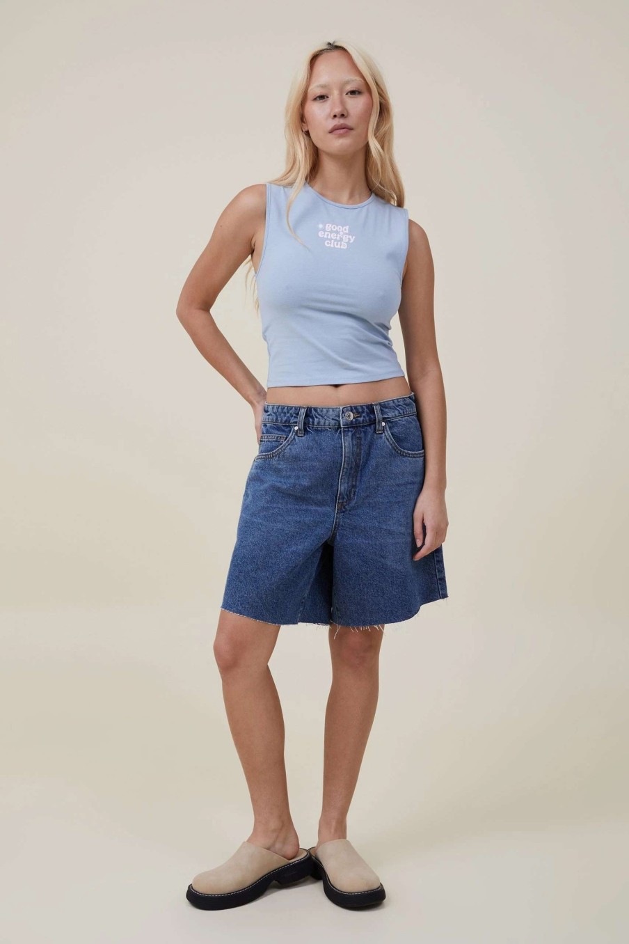 Graphic T-Shirts * | Cotton On Women 90 S Crop Graphic Tank