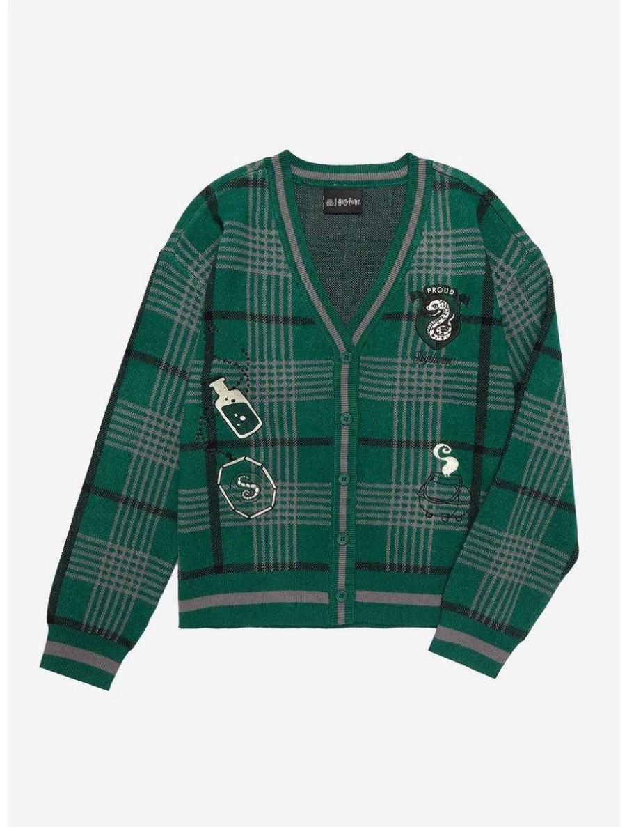 Cardigans * | Harry Potter Slytherin Women'S Cardigan Boxlunch Exclusive