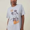 Graphic T-Shirts * | Cotton On Women Mickey Oversized Fit Lcn Graphic Tee