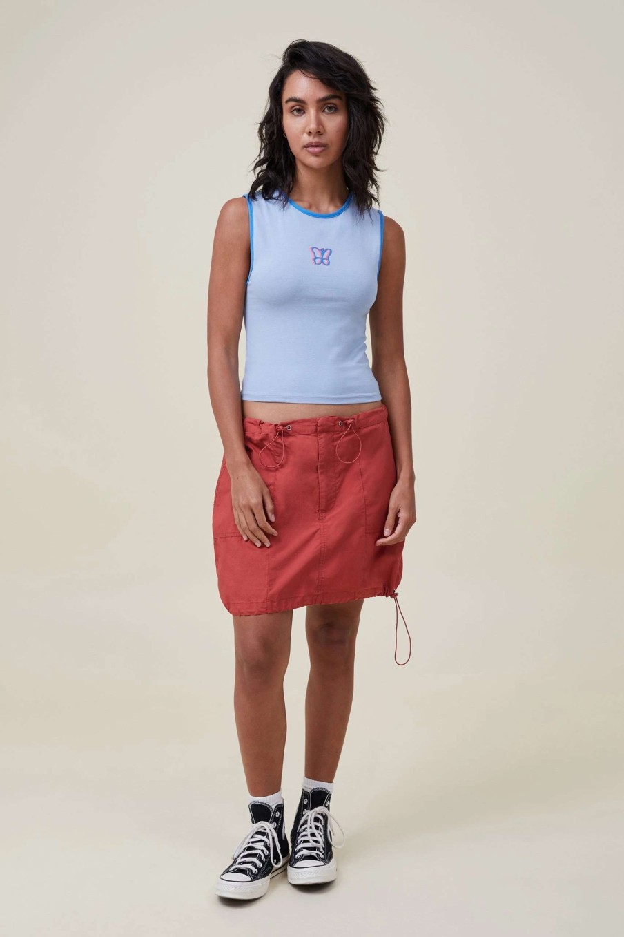 Graphic T-Shirts * | Cotton On Women 90 S Crop Graphic Tank