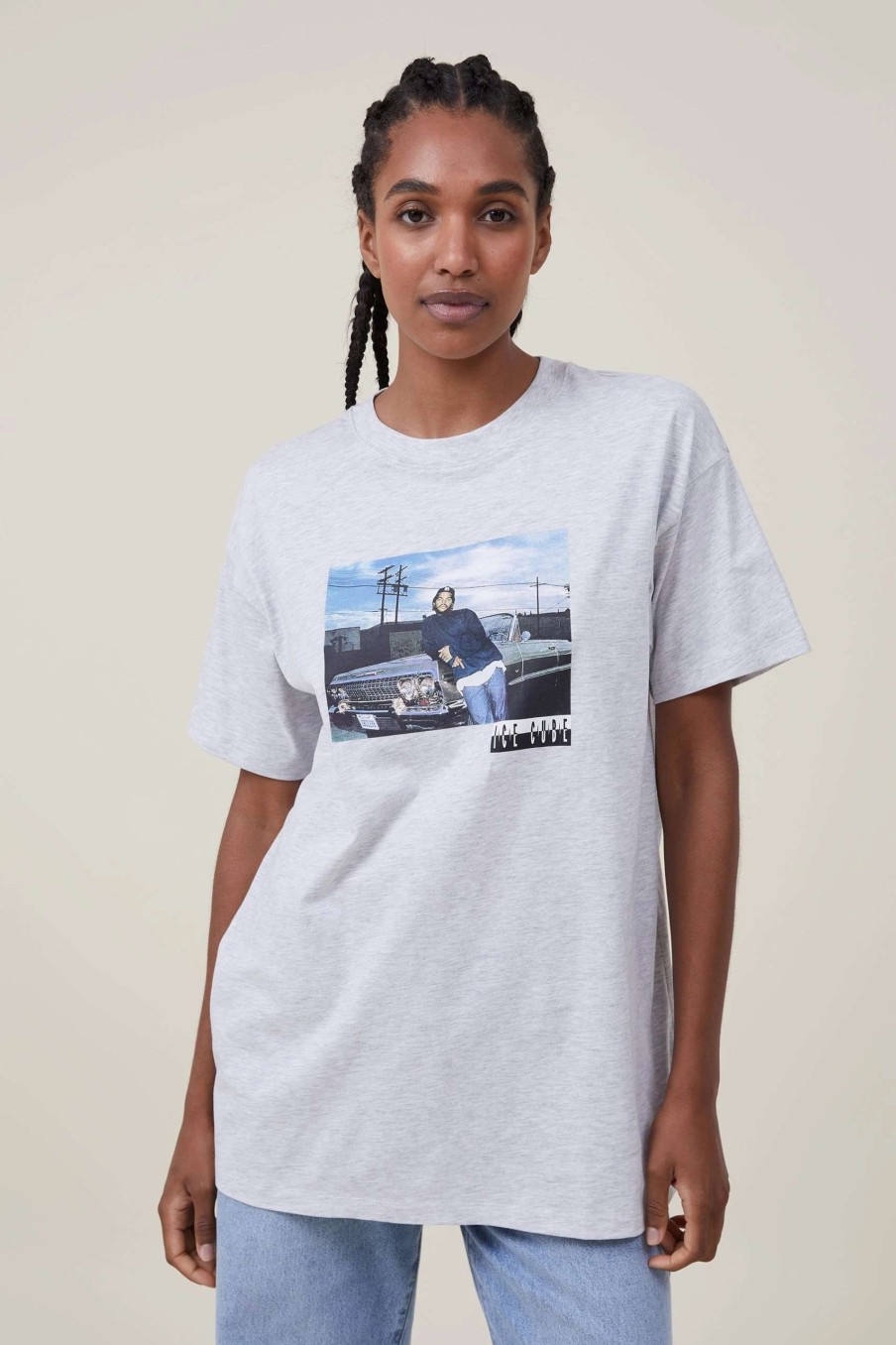 Graphic T-Shirts * | Cotton On Women The Oversized Graphic License Tee