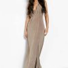 Maxi Dresses * | Slinky Wrap Front Maxi Dress