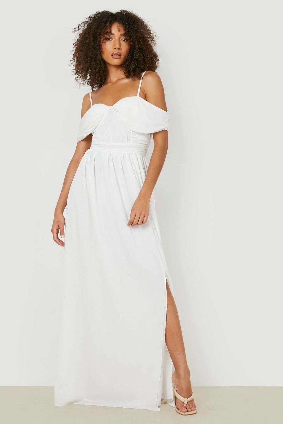 Maxi Dresses * | Tall Off The Shoulder Occasion Maxi Dress