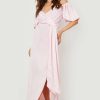 Maxi Dresses * | Off The Shoulder Puff Sleeve Maxi Dress