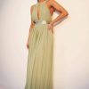 Maxi Dresses * | Petite Pleated Belted Maxi Dress