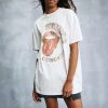 Graphic T-Shirts * | Cotton On Women Oversized Rolling Stones Music Tee