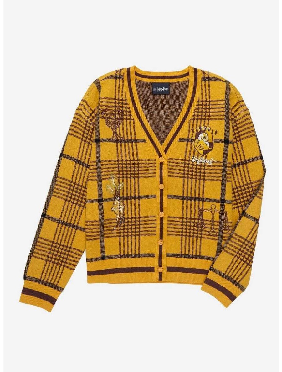 Cardigans * | Harry Potter Hufflepuff Women'S Cardigan Boxlunch Exclusive