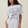 Graphic T-Shirts * | Cotton On Women The Oversized Guns N Roses Tee