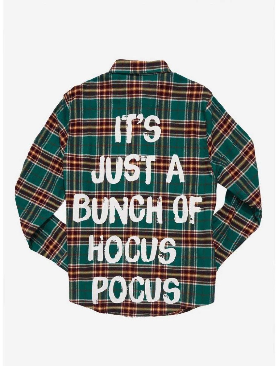 Button-Up Tops * | Boxlunch Cakeworthy Disney Hocus Pocus Bunch Of Hocus Pocus Flannel