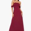 Maxi Dresses * | Chiffon Off The Shoulder Maxi Dress