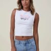 Graphic T-Shirts * | Cotton On Women 90 S Crop Graphic Tank