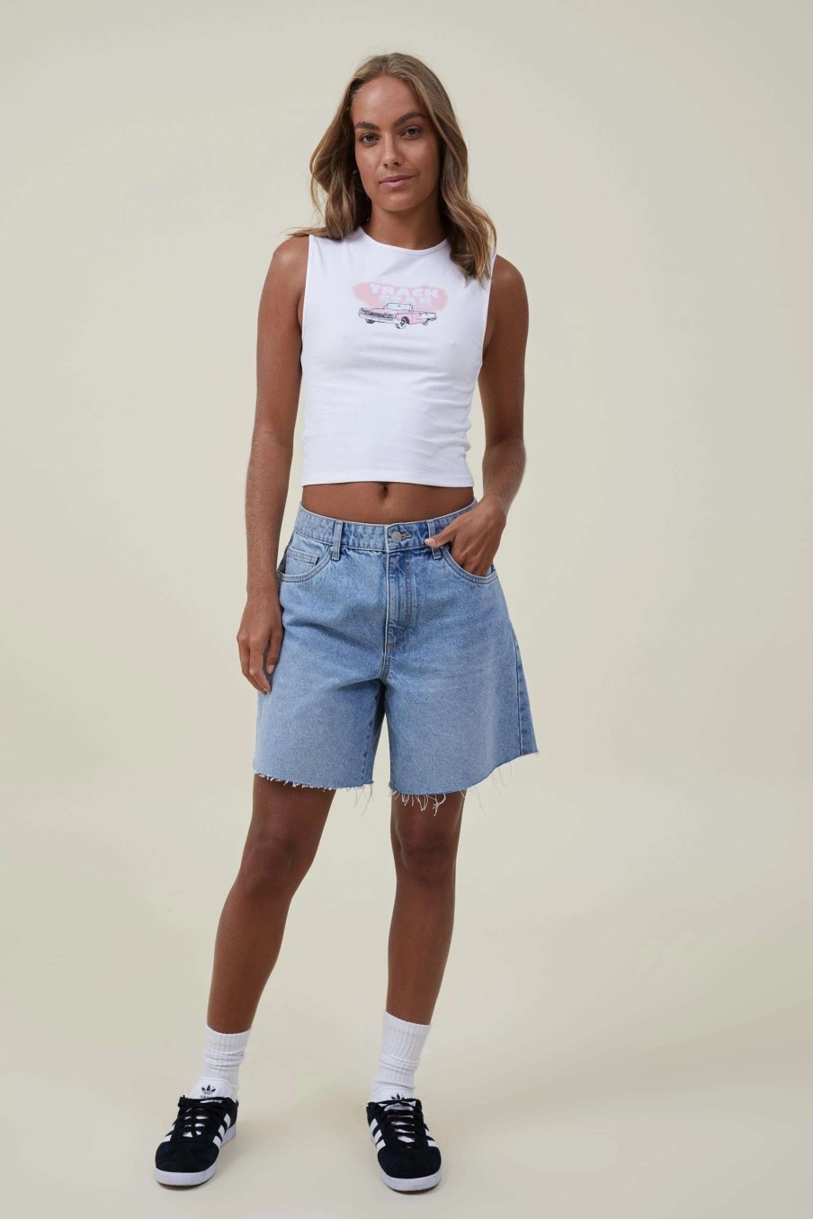 Graphic T-Shirts * | Cotton On Women 90 S Crop Graphic Tank