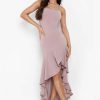 Maxi Dresses * | Ruffle Hem Strappy Midaxi Dress