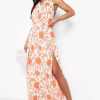 Maxi Dresses * | Tall Floral Backless Maxi Dress